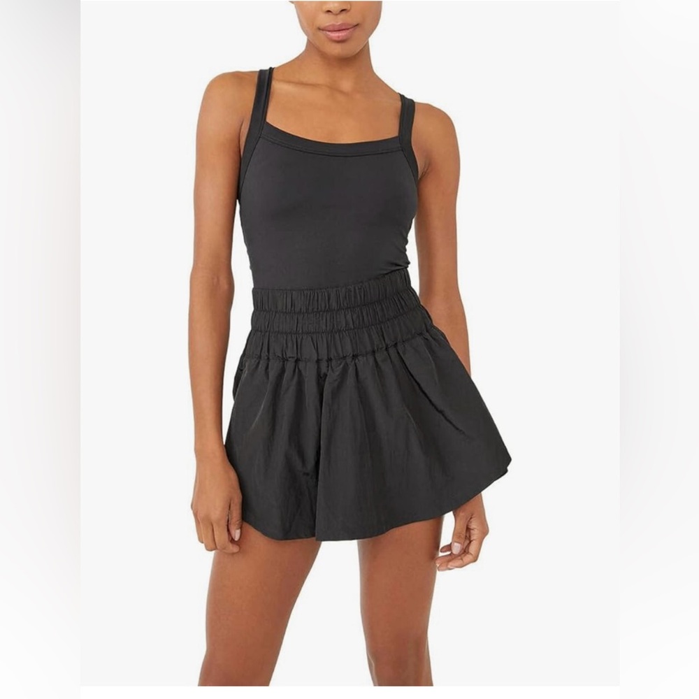 Black dress skort